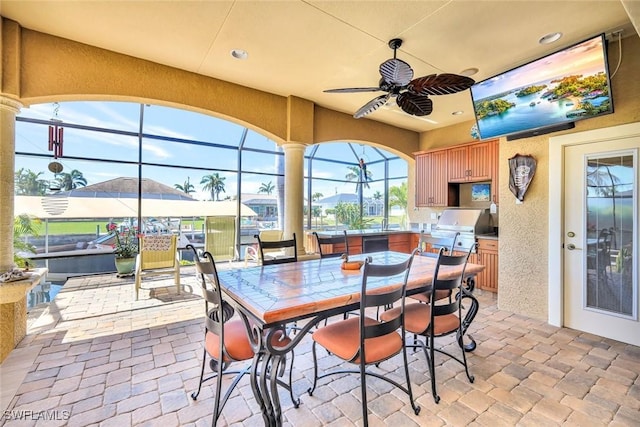 4536 SW 12th Pl, Cape Coral, FL 33914 - view of sunroom