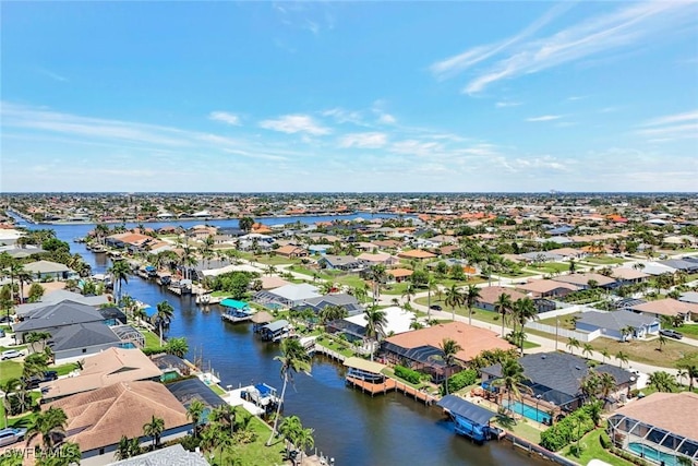 4536 SW 12th Pl, Cape Coral, FL 33914 - drone / aerial view with a residential view and a water view