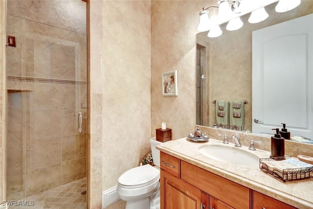 4536 SW 12th Pl, Cape Coral, FL 33914 - full bath with toilet, a stall shower, and vanity