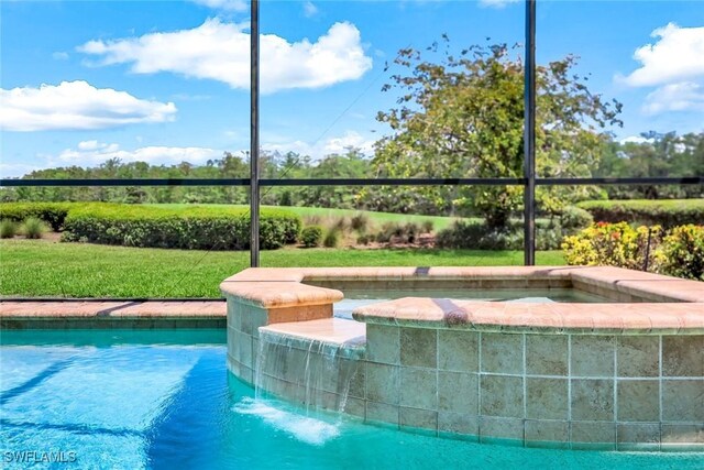 9102 Limestone Ln, Naples, FL 34120 - view of swimming pool