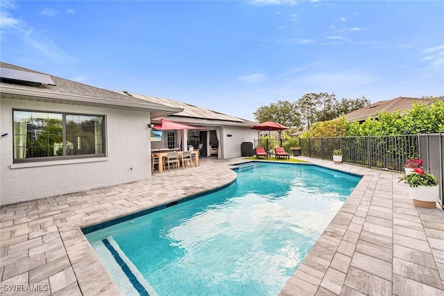 171 Palmetto Dunes Cir, Naples, FL 34113 - view of pool with a patio area and outdoor dining area