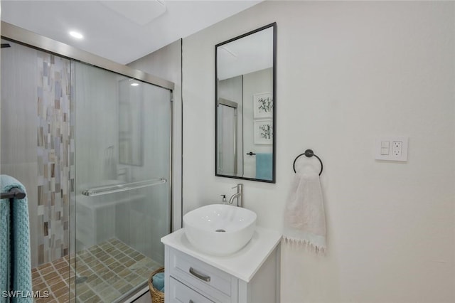 152 Conners Ave, Naples, FL 34108 - full bathroom with a shower stall and vanity