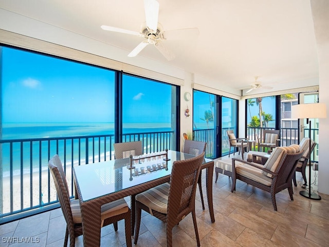 1255 Gulf Shore Blvd N Unit 3N, Naples, FL 34102 - sunroom with a water view