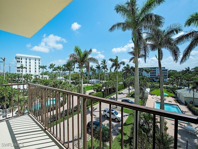 1255 Gulf Shore Blvd N Unit 3N, Naples, FL 34102 - balcony with view of pool