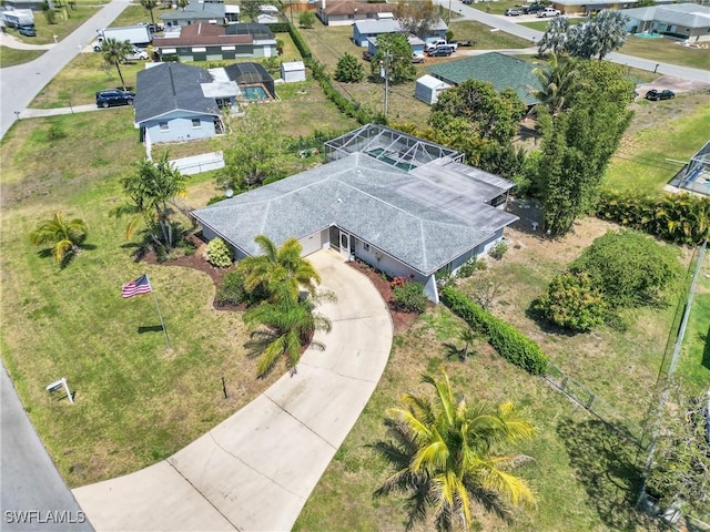1514 Canal St, Lehigh Acres, FL 33936 - aerial view with a residential view