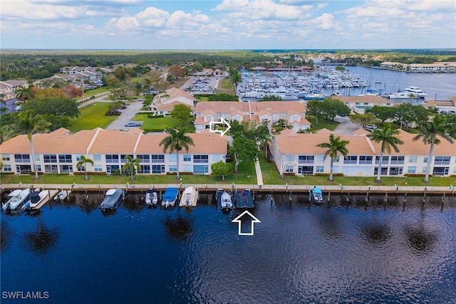 317 Sunrise Cay Unit 1-102, Naples, FL 34114 - drone / aerial view with a water view