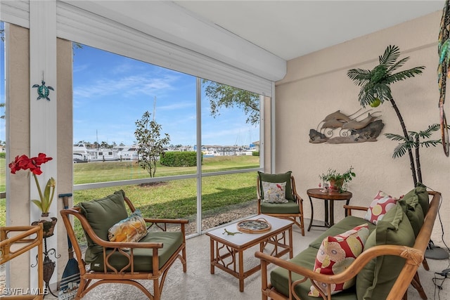 317 Sunrise Cay Unit 1-102, Naples, FL 34114 - sunroom / solarium featuring a wealth of natural light