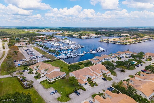 317 Sunrise Cay Unit 1-102, Naples, FL 34114 - aerial view with a water view