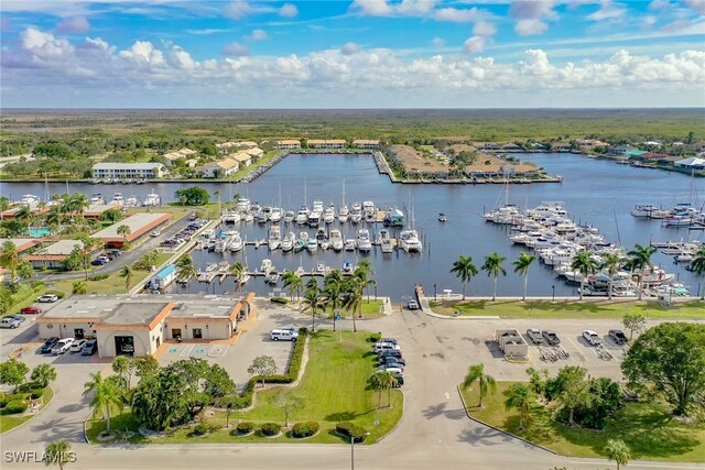 317 Sunrise Cay Unit 1-102, Naples, FL 34114 - bird's eye view featuring a water view