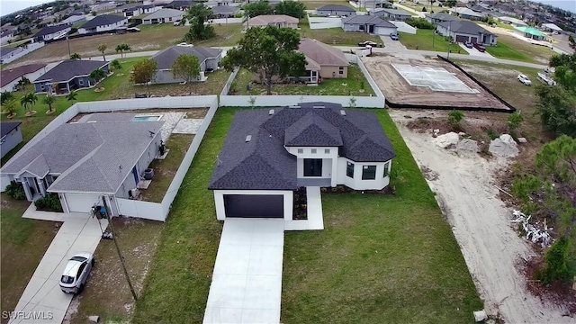 bird's eye view featuring a residential view