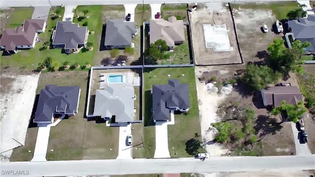 drone / aerial view featuring a residential view