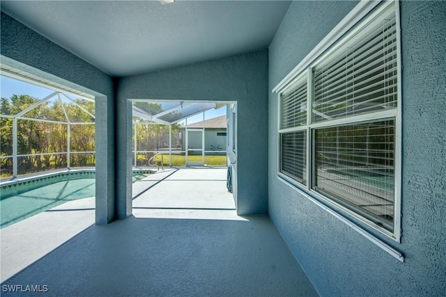 4355 SW 21st Pl, Cape Coral, FL 33914 - view of patio / terrace with an outdoor pool and glass enclosure