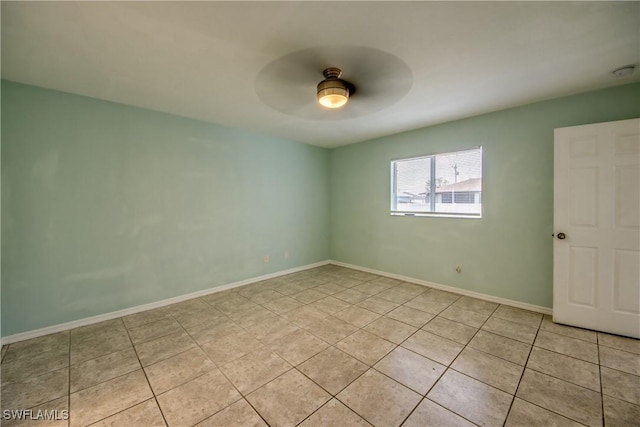 4355 SW 21st Pl, Cape Coral, FL 33914 - empty room with ceiling fan and light tile patterned flooring
