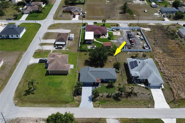 bird's eye view featuring a residential view
