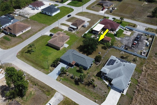 drone / aerial view featuring a residential view