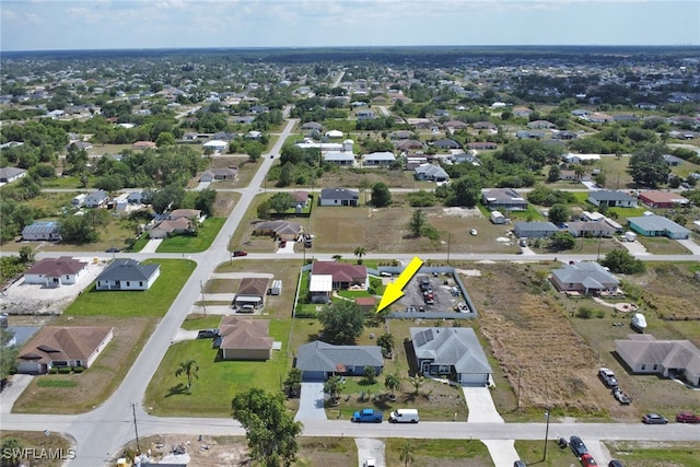 drone / aerial view featuring a residential view