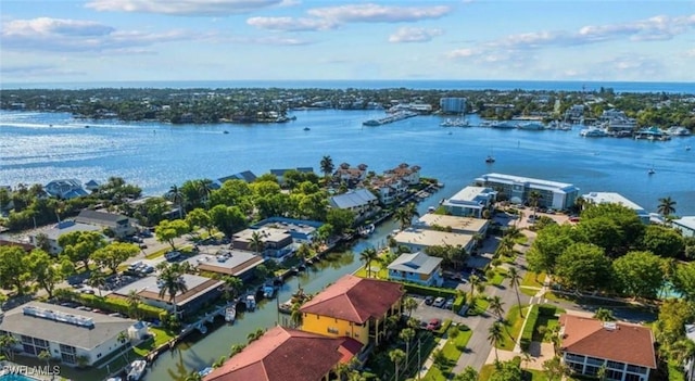 1320 Blue Point Ave Unit 2, Naples, FL 34102 - aerial perspective of suburban area featuring a large body of water