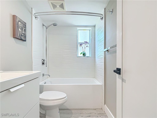 1320 Blue Point Ave Unit 2, Naples, FL 34102 - bathroom with toilet, vanity, and bathing tub / shower combination