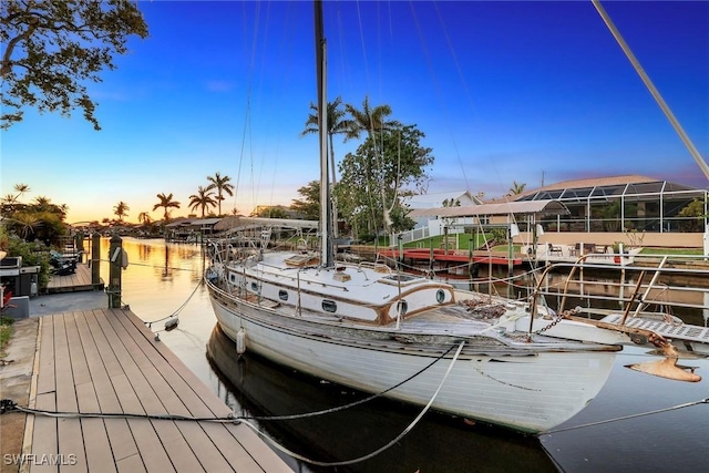 2135 SE 15th St, Cape Coral, FL 33990 - dock area featuring a water view