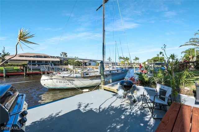2135 SE 15th St, Cape Coral, FL 33990 - dock area featuring a water view