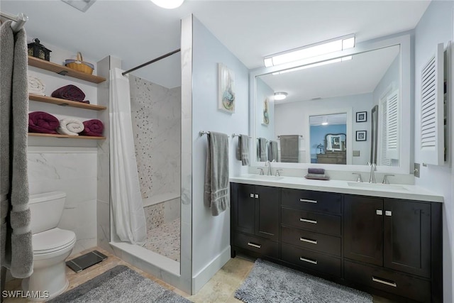 2135 SE 15th St, Cape Coral, FL 33990 - full bathroom with tiled shower and double vanity