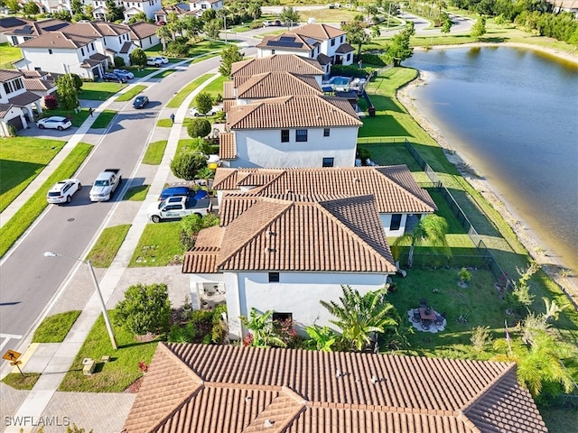 5448 Agostino Way, Ave Maria, FL 34142 - birds eye view of property with a residential view and a water view