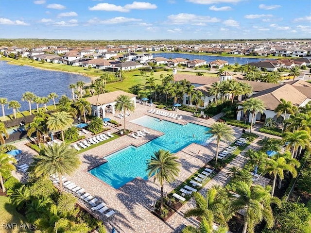 5448 Agostino Way, Ave Maria, FL 34142 - drone / aerial view with a residential view and a water view