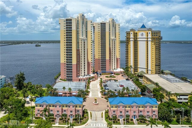 view of property featuring a water view