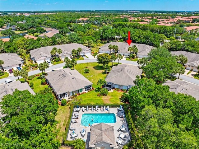 20657 Country Barn Dr, Estero, FL 33928 - bird's eye view featuring a residential view