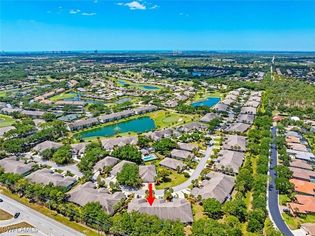 20657 Country Barn Dr, Estero, FL 33928 - aerial view with a residential view and a water view