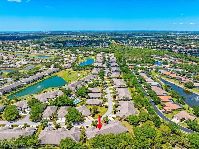 20657 Country Barn Dr, Estero, FL 33928 - drone / aerial view with a water view and a residential view
