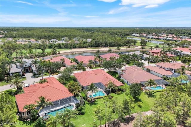 14501 Marsala Way, Naples, FL 34109 - aerial view of residential area featuring a large body of water