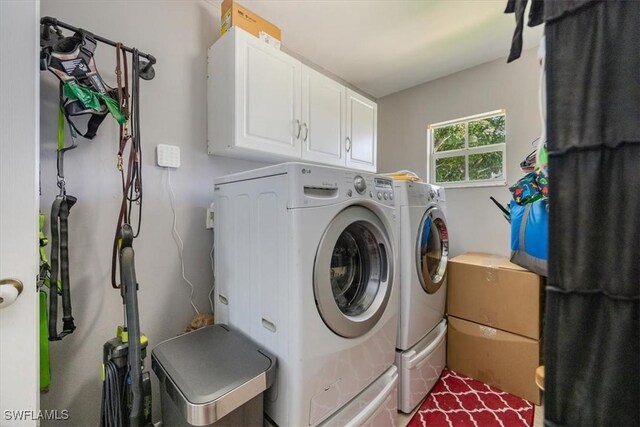3322 SW 29th Ave, Cape Coral, FL 33914 - laundry room with independent washer and dryer and cabinet space