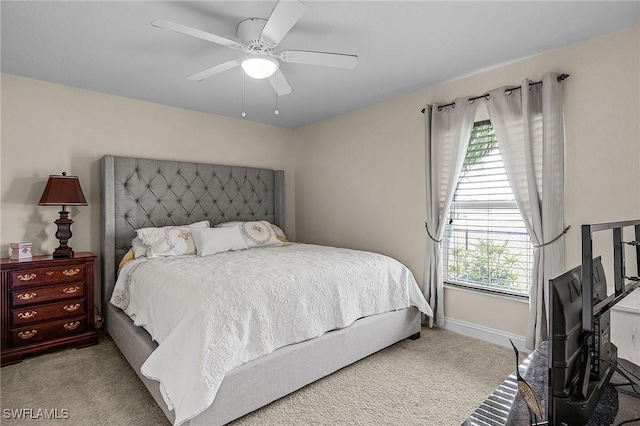 26 NW 29th Pl, Cape Coral, FL 33993 - bedroom featuring ceiling fan, baseboards, and carpet