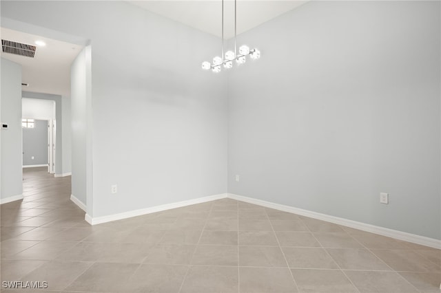 12000 Santaluz Dr Unit 202, Fort Myers, FL 33913 - empty room with baseboards, visible vents, and light tile patterned floors