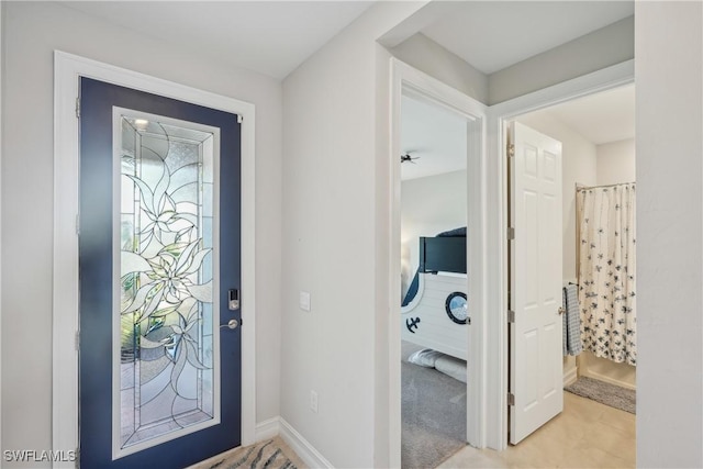 847 Stonewater Lake Ter, Cape Coral, FL 33993 - entrance foyer with baseboards
