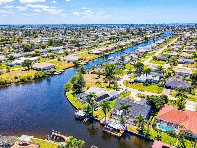 205 SW 42nd Ter, Cape Coral, FL 33914 - aerial view of residential area with a nearby body of water
