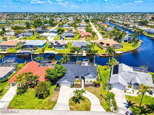 205 SW 42nd Ter, Cape Coral, FL 33914 - aerial view of residential area featuring a nearby body of water