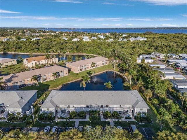 15030 Arbor Lakes Dr W Unit 201, North Fort Myers, FL 33917 - birds eye view of property with a water view