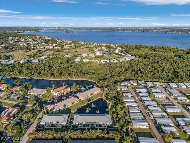 15030 Arbor Lakes Dr W Unit 201, North Fort Myers, FL 33917 - bird's eye view featuring a water view and a residential view