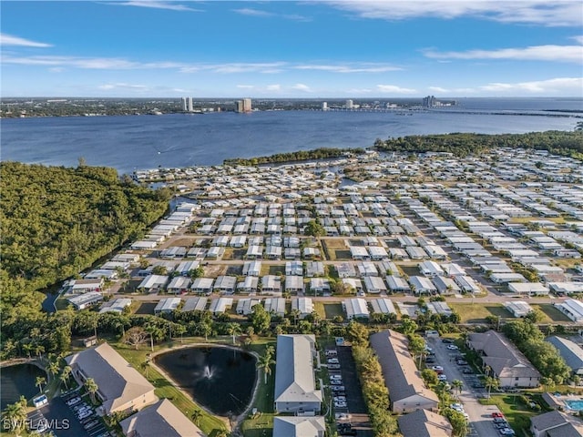 15030 Arbor Lakes Dr W Unit 201, North Fort Myers, FL 33917 - birds eye view of property featuring a water view