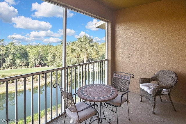 view of balcony