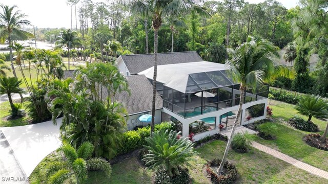 2061 Santa Barbara Blvd, Naples, FL 34116 - view from above of property with a tree filled landscape