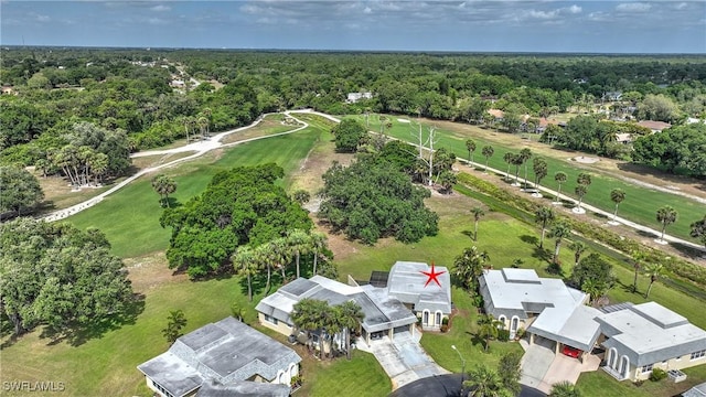 aerial view featuring a residential view