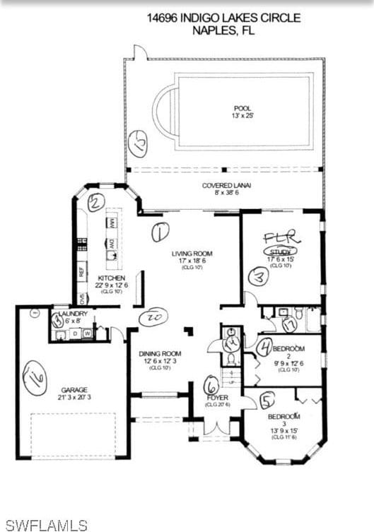 14696 Indigo Lakes Cir, Naples, FL 34119 - view of layout