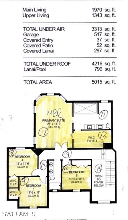 14696 Indigo Lakes Cir, Naples, FL 34119 - plan
