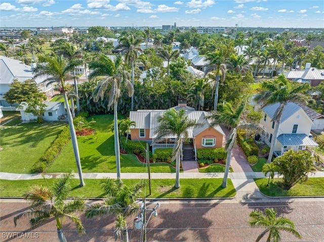 bird's eye view featuring a residential view