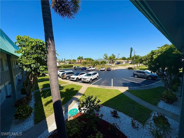 view of uncovered parking lot