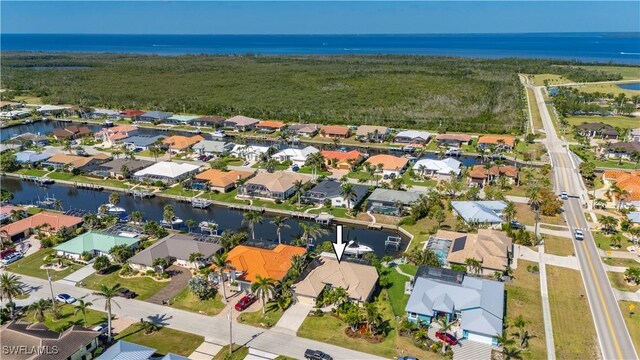 211 Lido Dr, Punta Gorda, FL 33950 - bird's eye view with a water view and a residential view