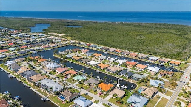 211 Lido Dr, Punta Gorda, FL 33950 - bird's eye view featuring a water view and a residential view